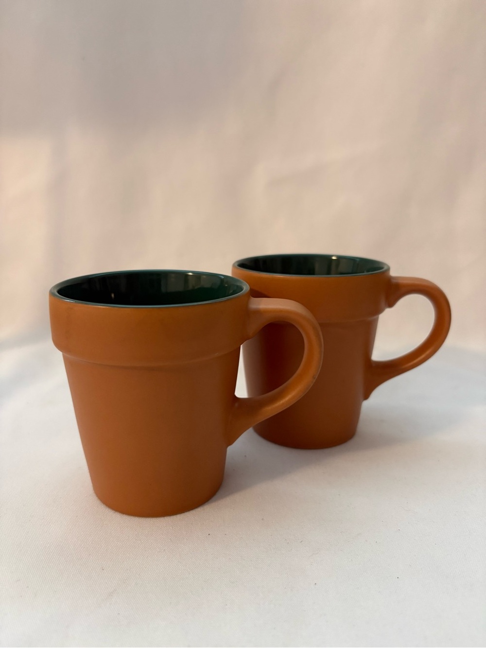 2- terra-cotta flower pot coffee mug
